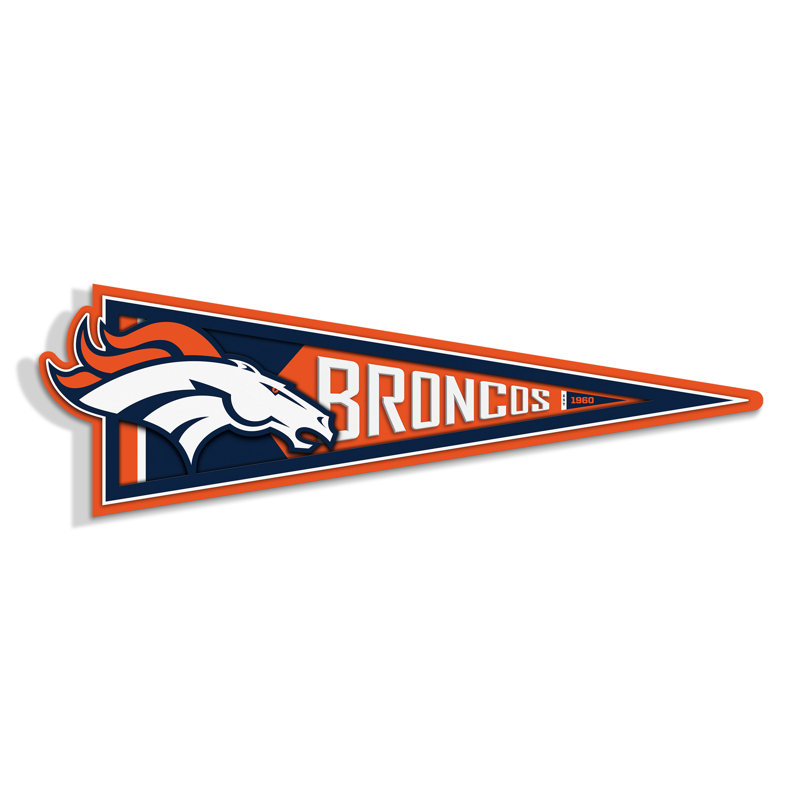 NFL Denver Broncos Pennant Sign