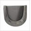 Fauteuil gris capitonné à 4 pieds Eudia-2030002201