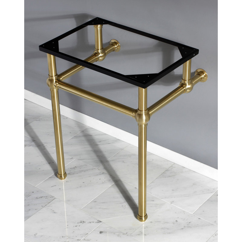 Pattes de lavabo console en laiton Kingston Brass Templeton, Laiton satiné