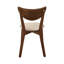 Chaise d'appoint Barriner en beige / noyer