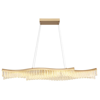 Bev 1 - Light Gold LED Pendant