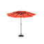 Parasol à 3 niveaux en aluminium 10 pi pour pelouse - Pour la piscine, la cour arrière orange, la terrasse de la piscine-1805129748