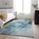 Premium Machine Washable Cerrito AMF520 Teal Rug