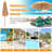 Marnell 96 " W Octagonal Beach Umbrella with Manual Lift
