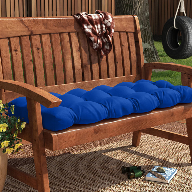 Coussin de banc d'extérieur Shipton, Bleu marine, 5", L 51 po x P 18 po