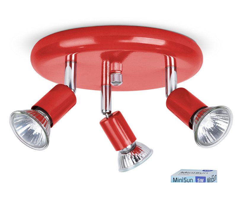 Elen Spotlight, Red, No Bulb