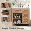 Meuble-lavabo en bois naturel-504780168