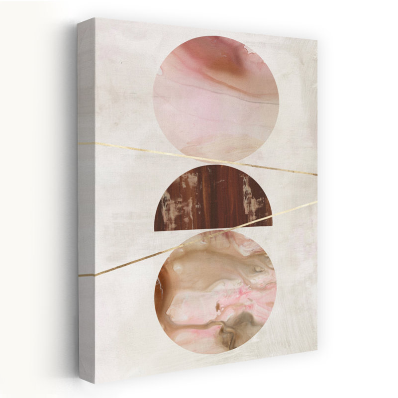 Balance of Blush II, art géométrique abstrait, H 36 po x l 24 po