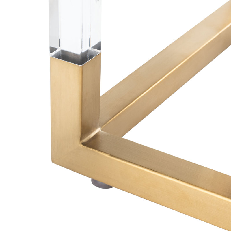 Banc en acier inoxydable Aaltsje, Gris clair / doré
