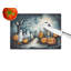 Ghosts Spooky Halloween Glass Cutting Board Large