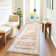 Modern Floral Machine Washable Rug for Living Room Stain Resistant Ultra Soft Low Pile Floor Cover Foldable Lightweight Non Slip Carpet for Bedroom, Dining Room