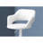 Bar Stool, Swivel, Bar Height, Adjustable, White Metal, Leather Look, Contemporary, Modern-1324030429
