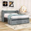 Lit escamotable double en bois avec conception peu encombrante-503467369-503467368