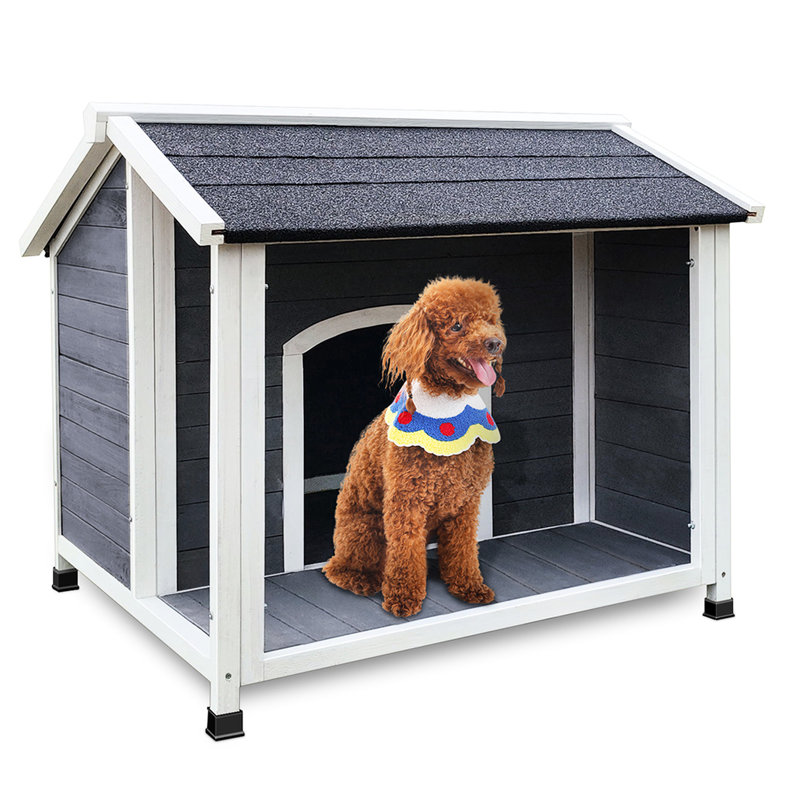 Waterproof Medium Dogs' Kennel - Solid Wood, Raised Floor, Breathable, Hygienic House Base, Clean And