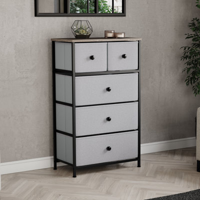 Chorley 5 Drawer Fabric Drawer Chest UKFR Certified