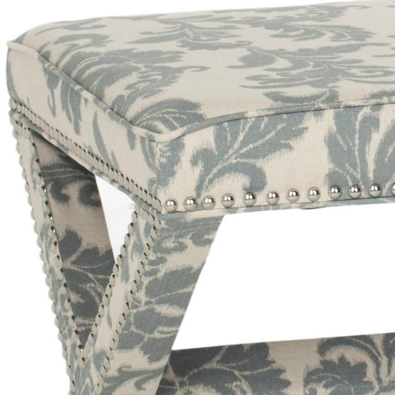 Keldah Upholstered Bench, Slate