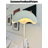 Cream-Style Acrylic & Wrought Iron Floor Lamp