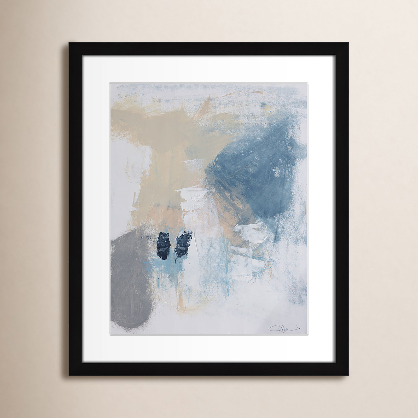 Coastal Carnival Collection "Coastal Carnival II" Print, Black Single Picture Framed Paper, White, 19" H x 16" W x 1.25" D