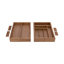 Ensemble de 9 tiroirs en bois d'acacia