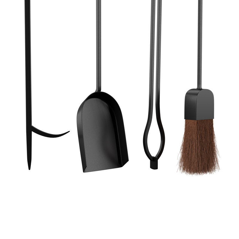 Vancedale 4 Piece Iron Fireplace Tool Set
