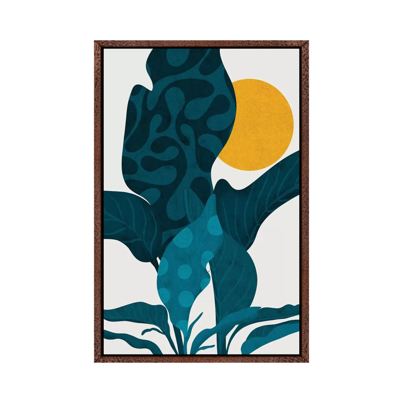 Life by Reyna Noriega - Print on Canvas, 66.04 cm H x 45.72 cm W, Classic Brown Wood Framed Canvas