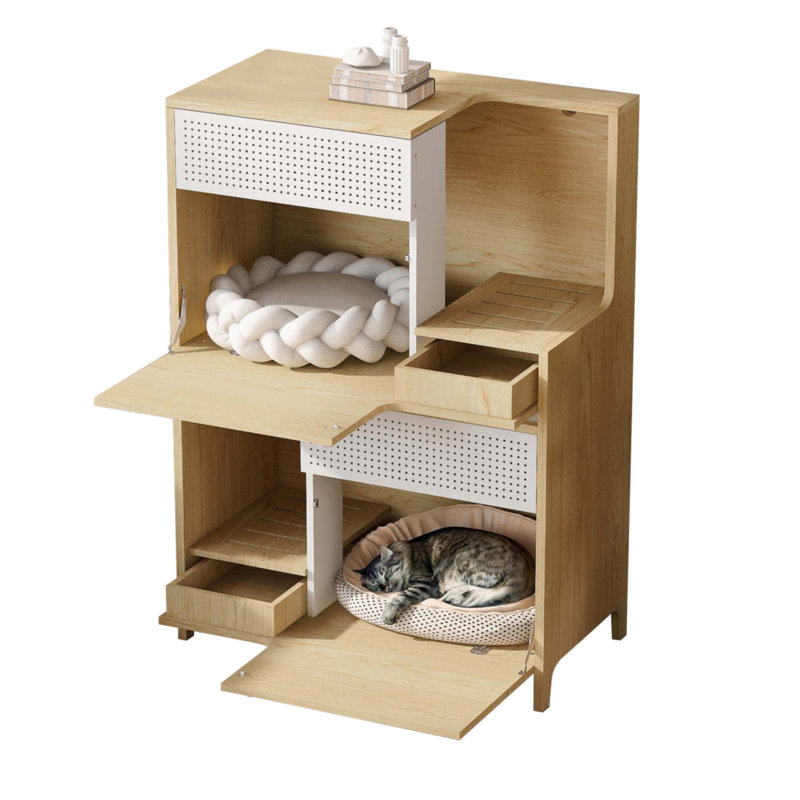 Meuble moderne 2 en 1 pour chat