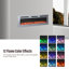Wall Mounted & Recessed Electric Fireplace With 12 Flame Colours-297656279