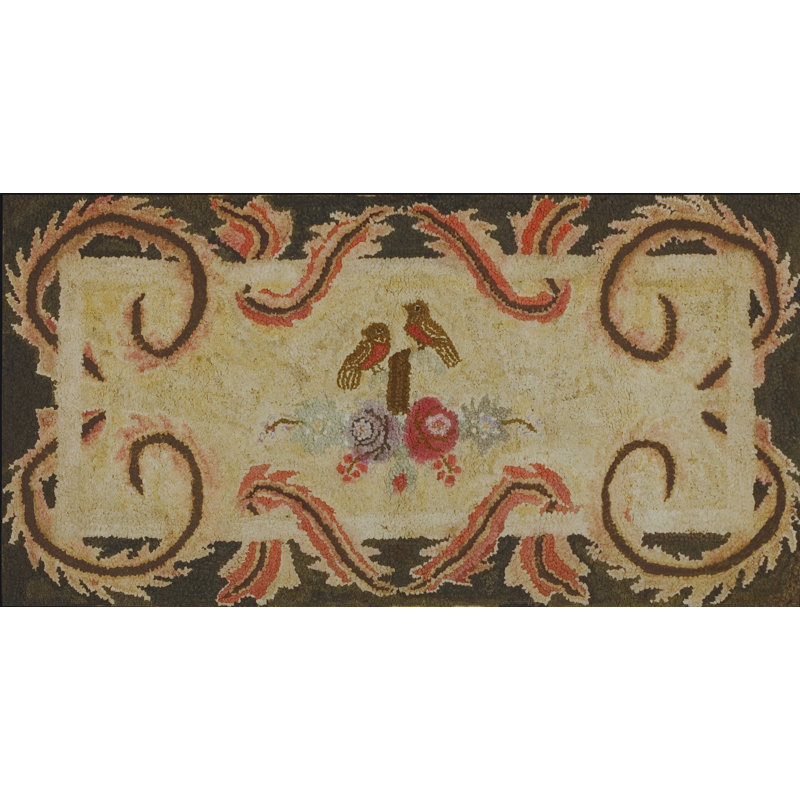 Tapis crocheté américain ivoire