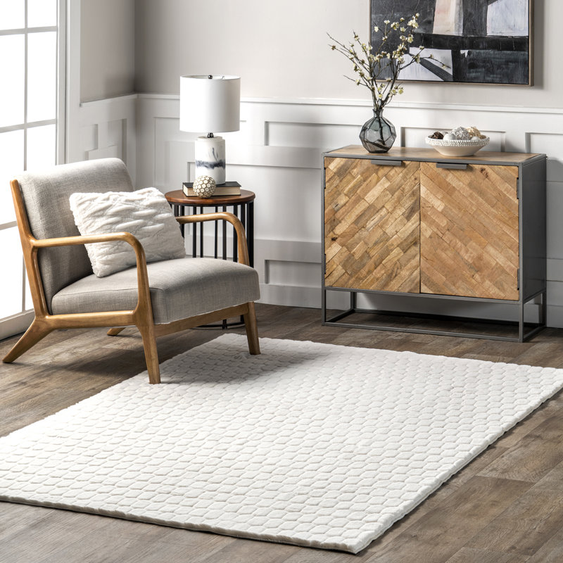 Nia SuperiorWash Tile Faux Rabbit Machine Washable Area Rug, Rectangle 2' x 3'