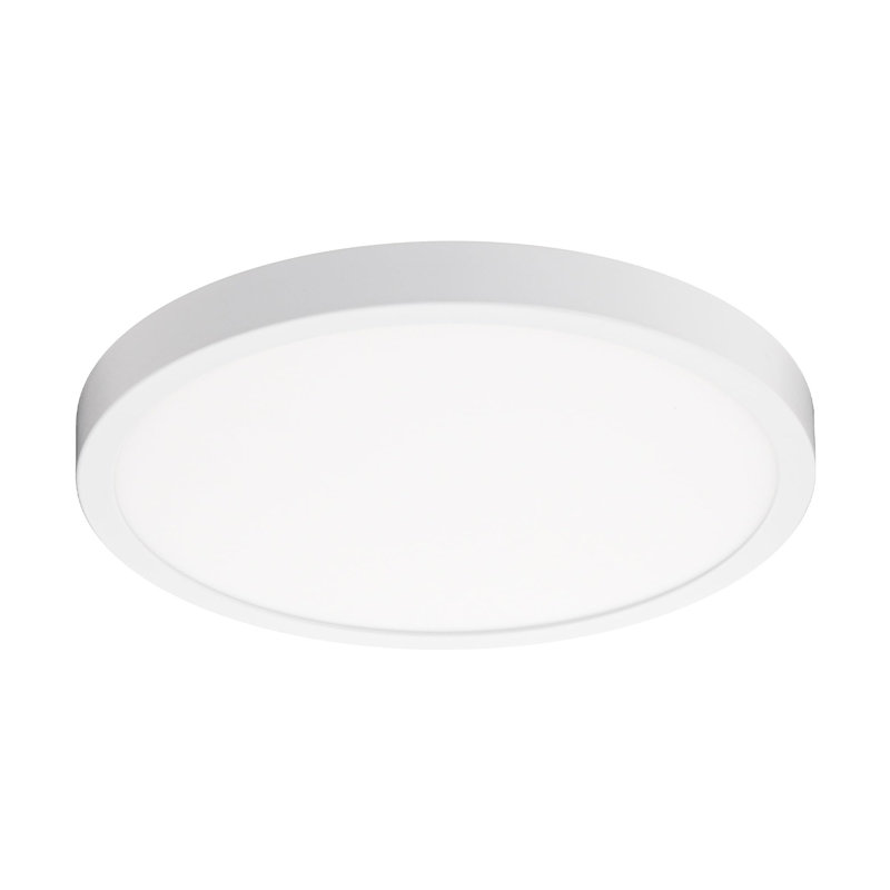 East Grove Home Round Collection LED 21W 11in Round Flush Mount Ceiling Light 2,050 Lumens Bright with 5-CCT Color Temperature Selectability 2700-3000-3500-4000-5000K in White