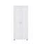 Armoire de rangement surélevée pour salle de bain avec 2 portes, modèle de plancher autoportant avec tablettes réglables intérieures