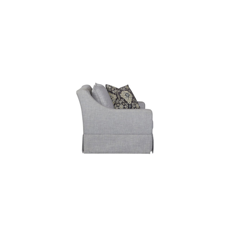 Haley Upholstered Chair and 1/2 with Pillow, Gray