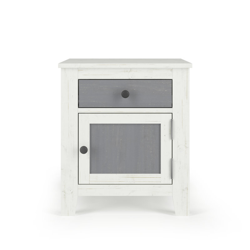Ocean Grove Nightstand, White/Gray