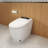 T1105-WH Smart Toilet, Elongated Seat Toilet with Cleaning Mode & Warm Air Dryer