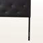 Tête de lit noire en similicuir Empress avec cristaux capitonnés, H 52,43 po x l 55,8 po x P 3 po-768591112-768591115