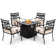 Square 4 - Person 28.35'' Long Dining Set With Cushions