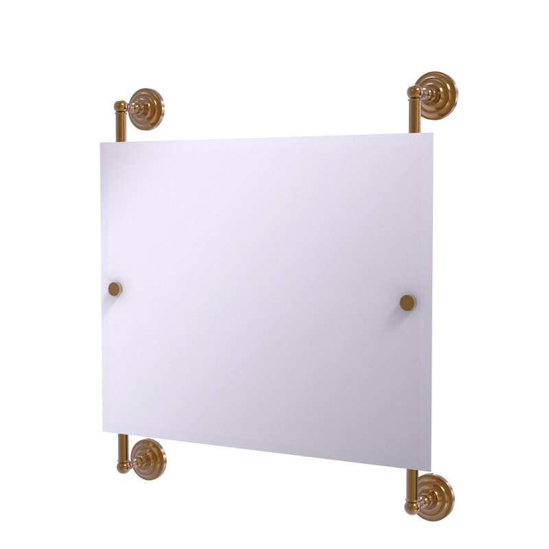 Miroir accent biseauté traditionnel Jhene Landscape, Bronze brossé