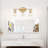 Koos Gold Vanity Lights for Mirror,Bathroom Vanity Lighting with Glass Shades, Bathroom Vanity Light