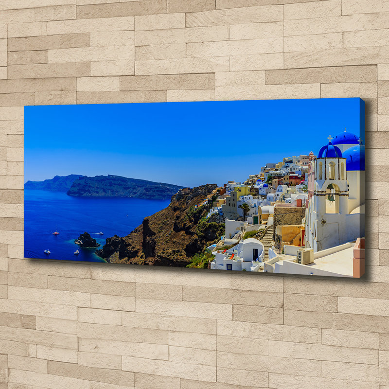 Santorini Greece - No Frame Print on Canvas