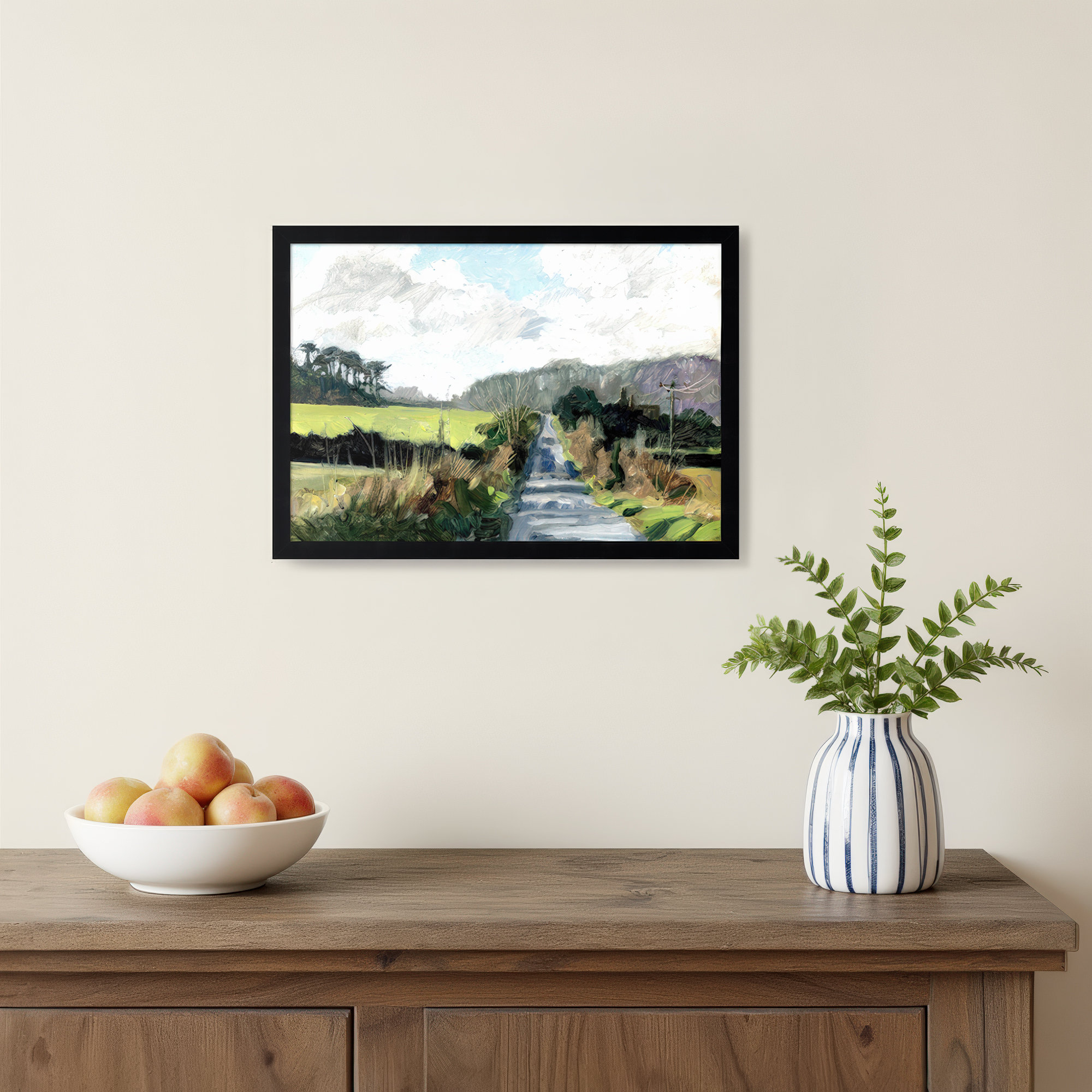 Ripple Lane by Metcalfe Clive, Black, 15" H x 21" W x 1" D