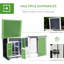 Poulailler de 63 po avec aire de nidification, nichoir, toit imperméable, bois, cage optimale, espace optimisé en bois