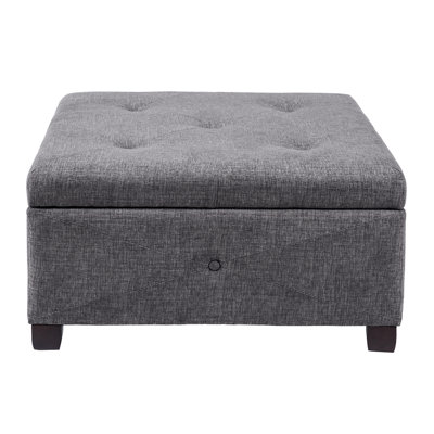 Chingiz Polyester Upholstered Storage Bench