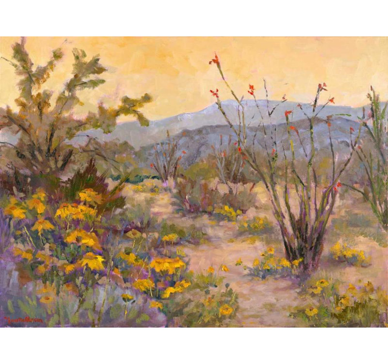 «Lark Manor ™ Oleson, Nanette», reproduction d'art sur toile tendue: Desert Repose IV, H 15 po x l 18 po