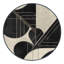 Tapis noir moelleux moelleux de style Mid-Century Earl-4924801