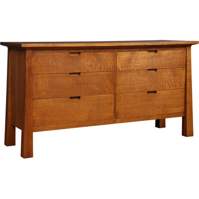 Park Slope Solid Wood 67.5'' W Unfinished 6 - Drawer Dresser
