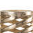 Contemporary Textured Cylinder Metal Tall Floor Vase for Home Tabletop Display - Tall table Vase for Entryway & Living Room Flower Arrangement - Champagne-571956770-571956769