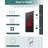 Wall-Mount Mailbox With One Flag Kit And Three Sets Of 0-9 Mailbox Number Stickers, Mailboxes For Outside, Galvanized Steel Rust-Proof Metal Post Box, 7.1"X3.9"X10.24" Black