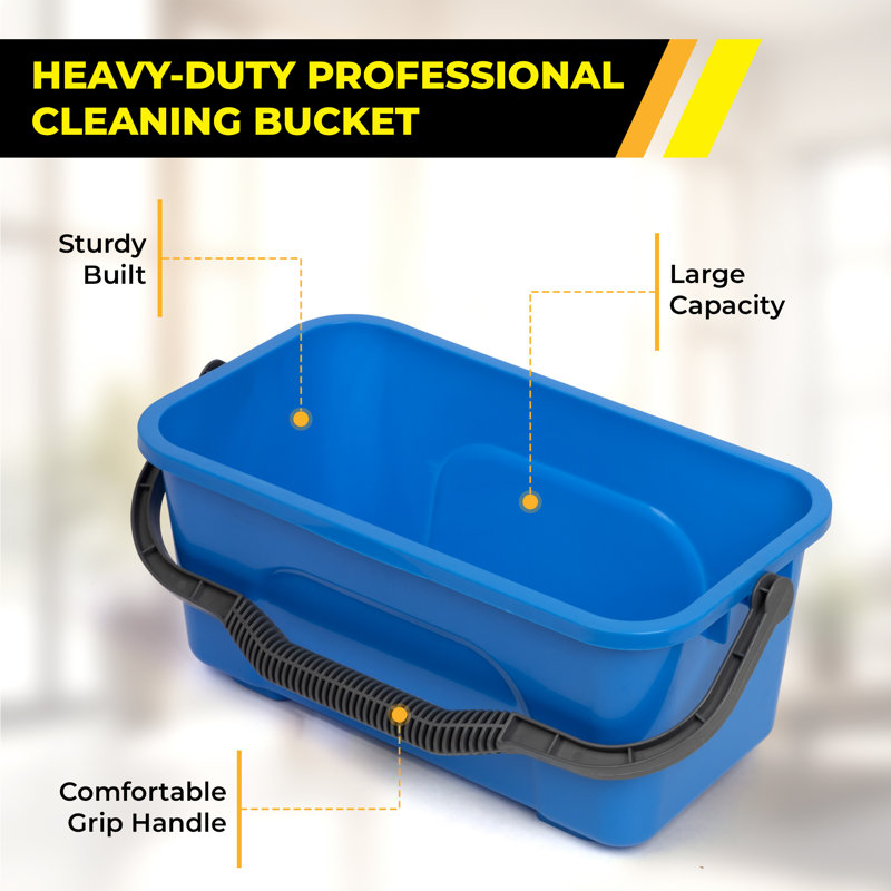 Seau de nettoyage général pour fenêtre 3 gallons, paquet de 12