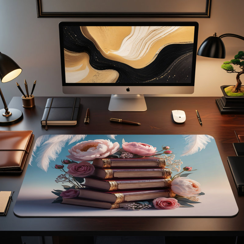 Polyester Desk Pad, 14.4x12.1