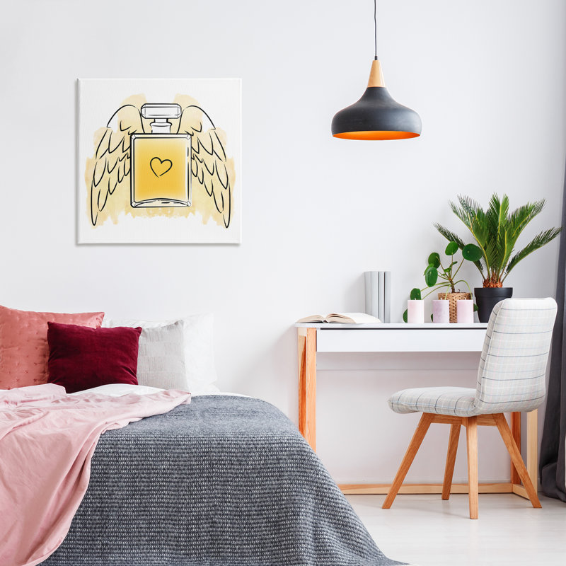 «Perfume with Angel Wings», art mural sur toile par Martina Pavlova, H 30 po x l 30 po